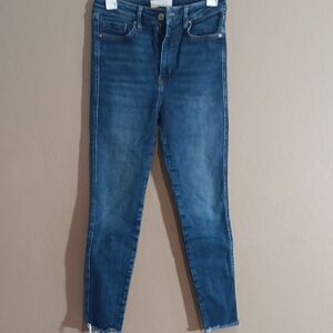 Free People Classic Blue Women's High-Rise Skinny Jeans